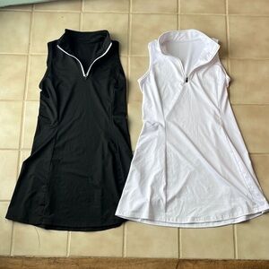 Black and White Women's Tennis Dresses